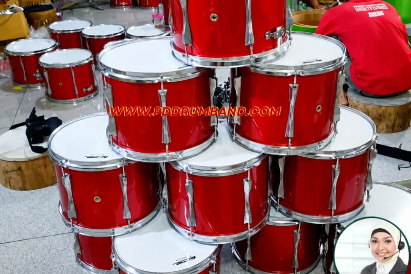 Jual Drum Band di Kota Kepulauan Talaud, Sulawesi Utara|Logo Sekolah & Banyak Pilihan Warna