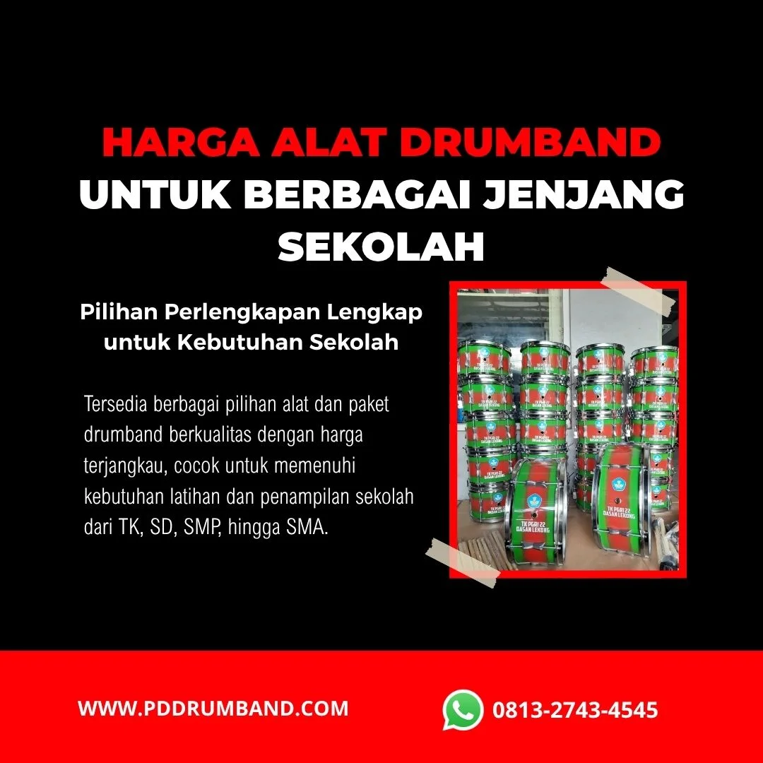 alat drumband berkualitas dengan harga terjangkau