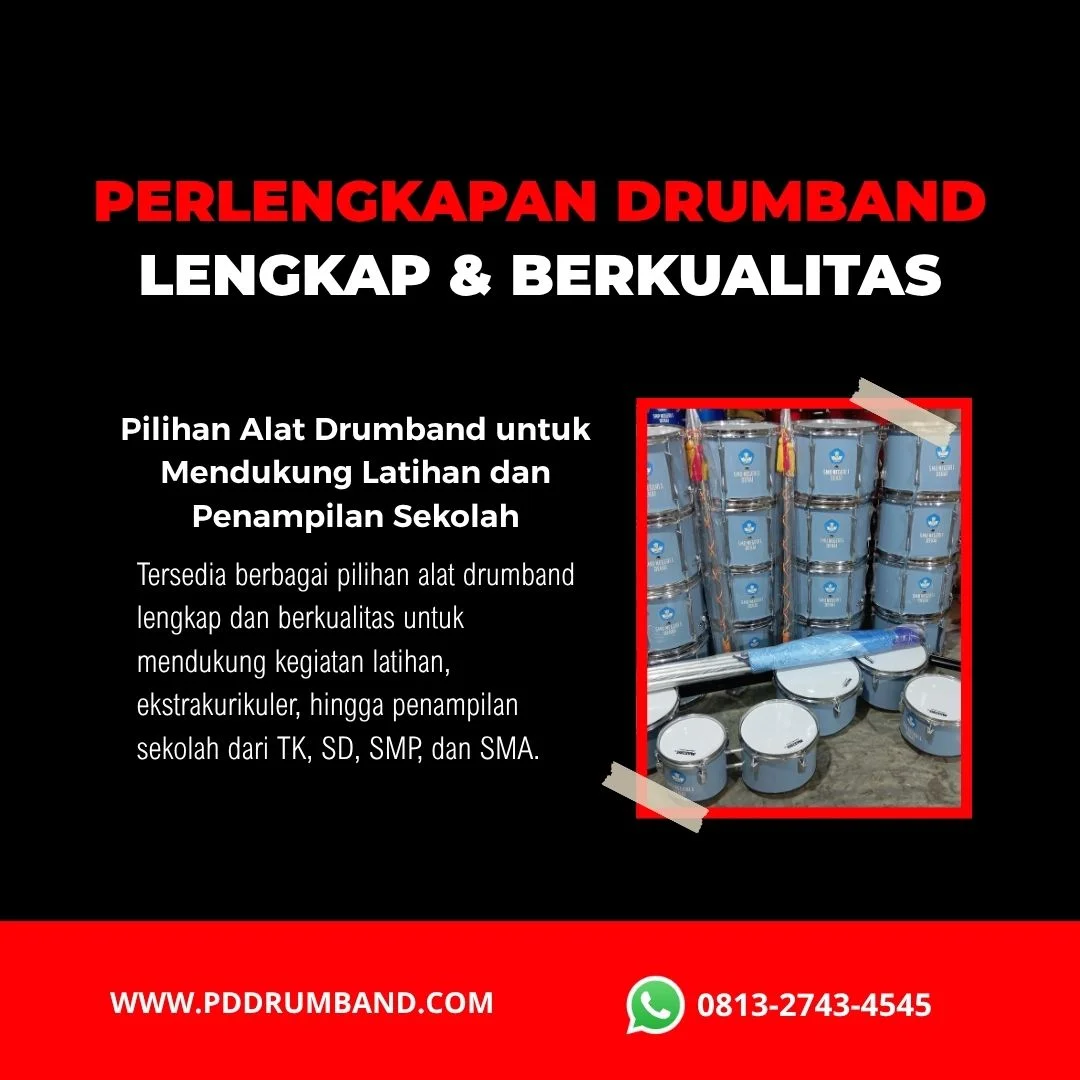 alat sparepart dan kostum drumband lengkap