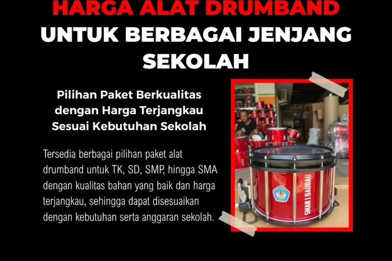 Harga Alat Drumband Terbaru untuk Berbagai Jenjang Sekolah