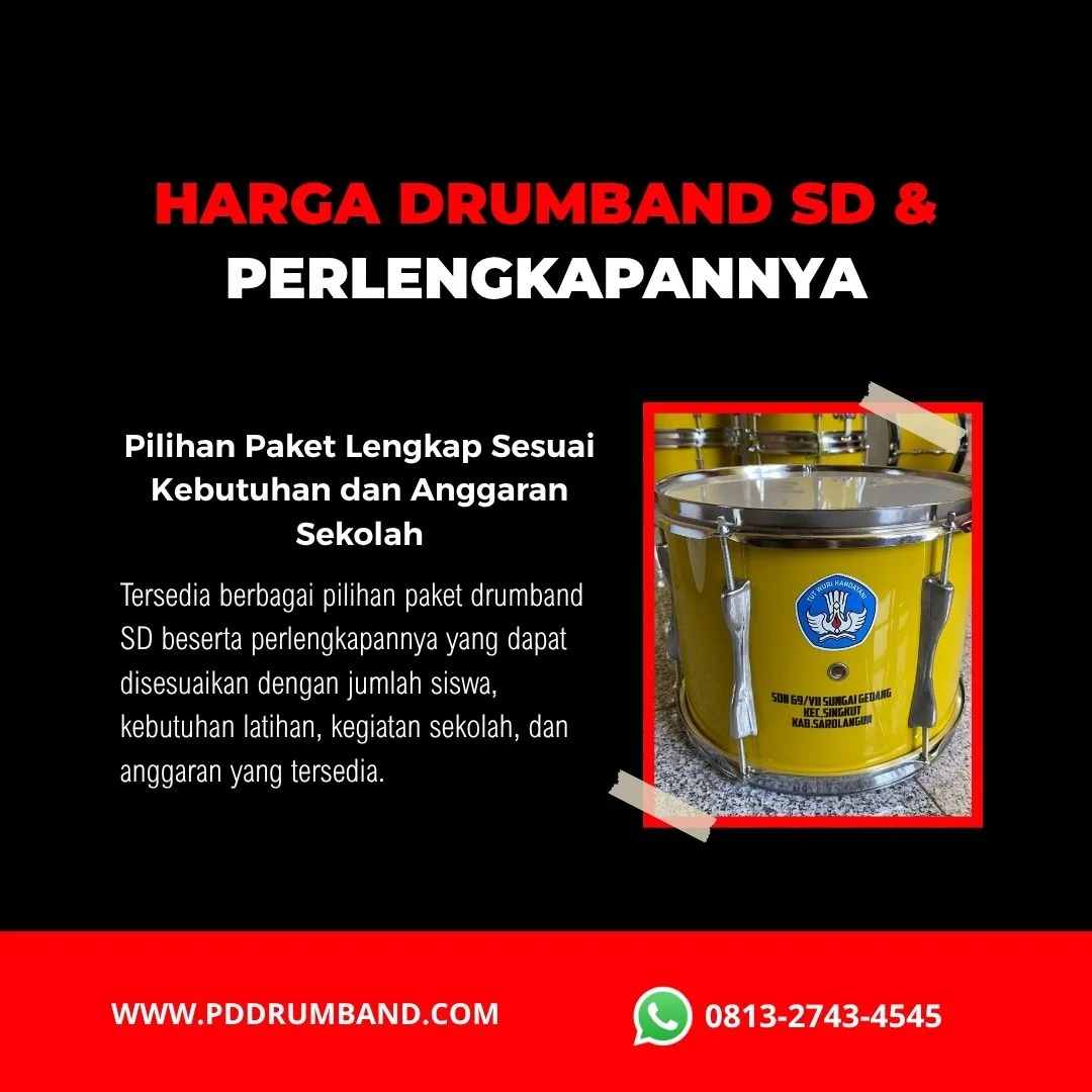 harga drumband SD untuk paket alat lengkap