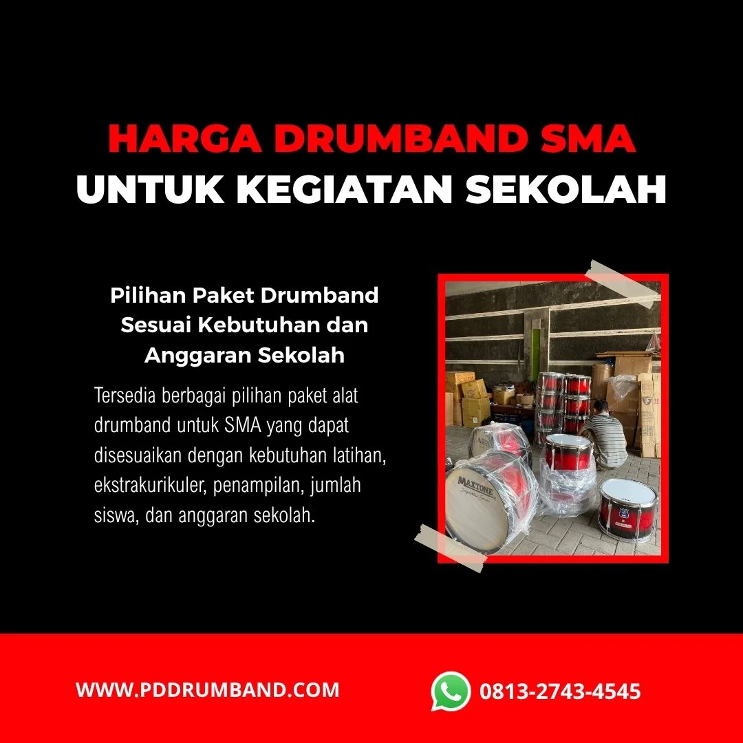 harga drumband SMA untuk paket standar dan terbaik
