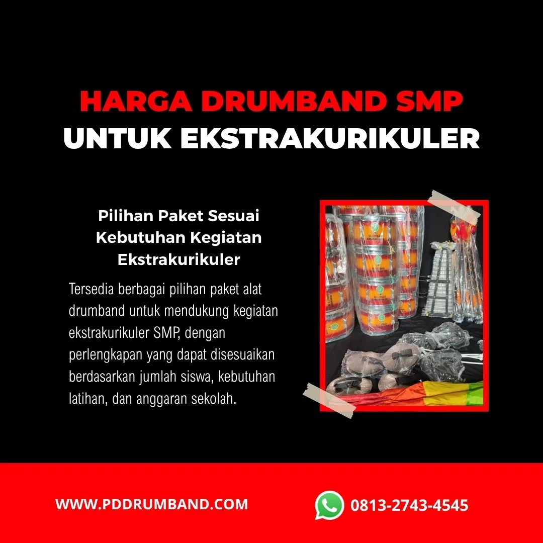 harga drumband SMP untuk paket standar dan terbaik