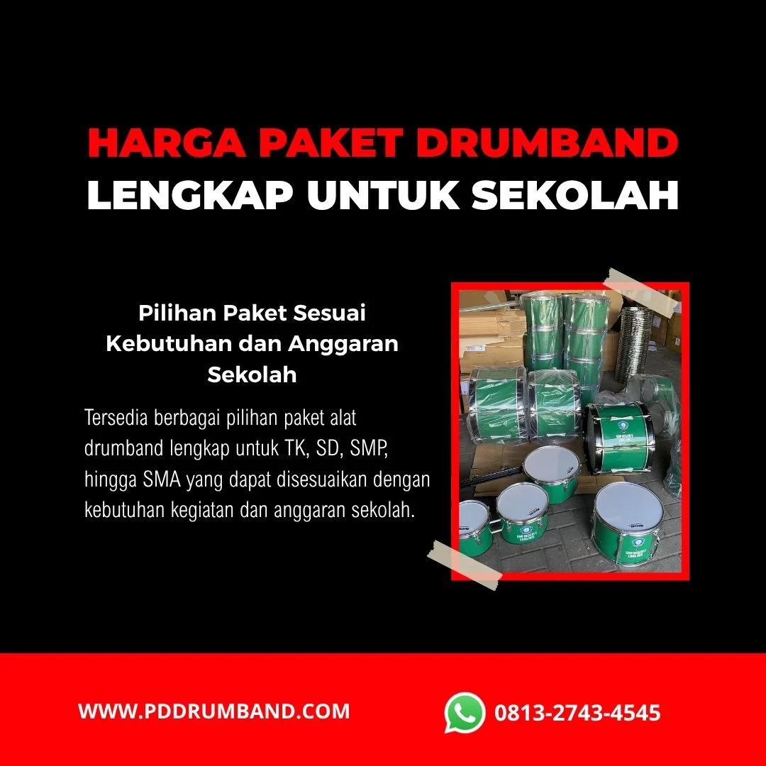 harga paket drumband lengkap untuk sekolah
