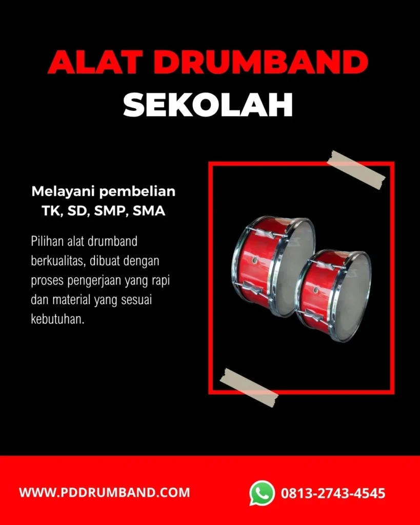 jual alat drumband lengkap untuk sekolah
