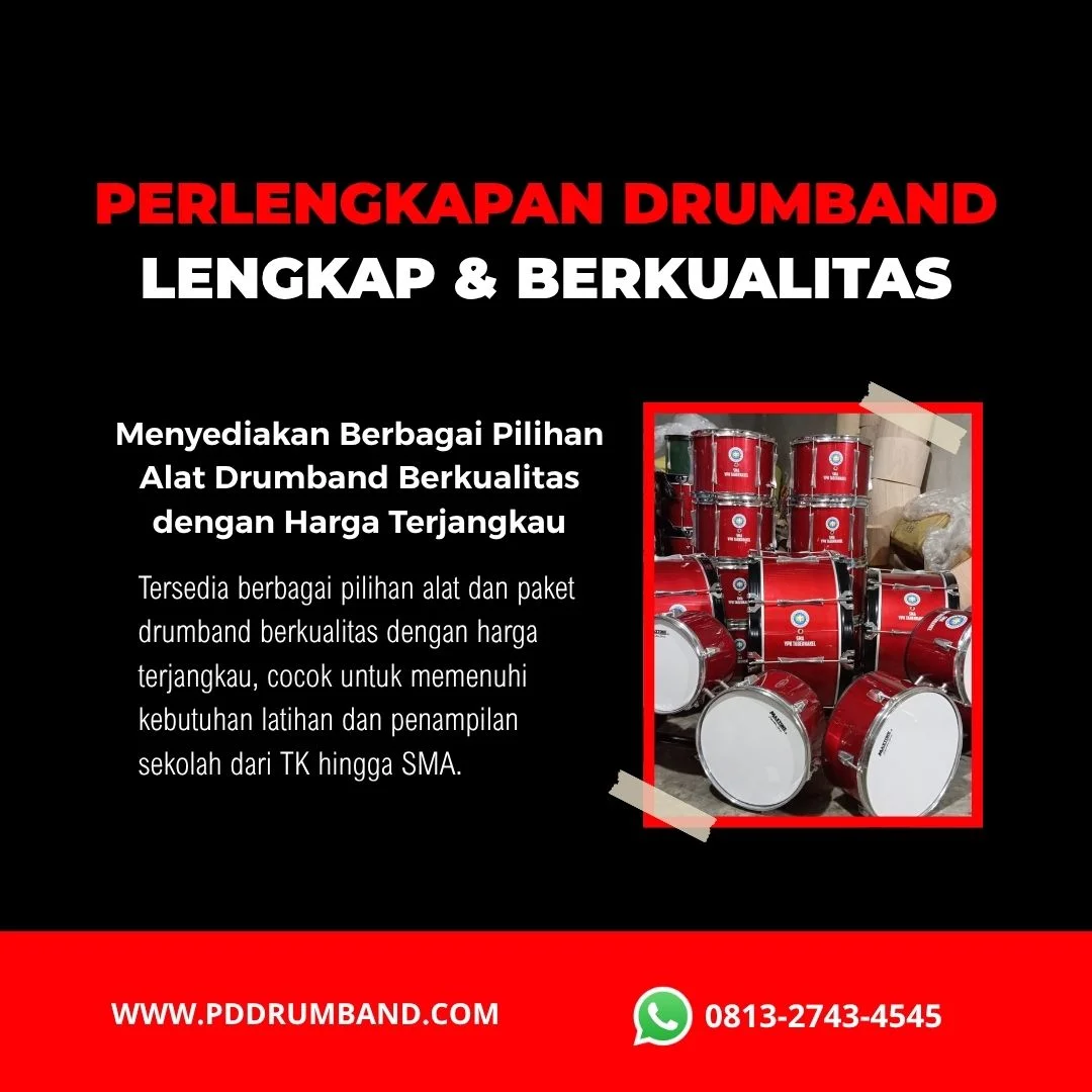 jual perlengkapan drumband lengkap untuk berbagai kebutuhan