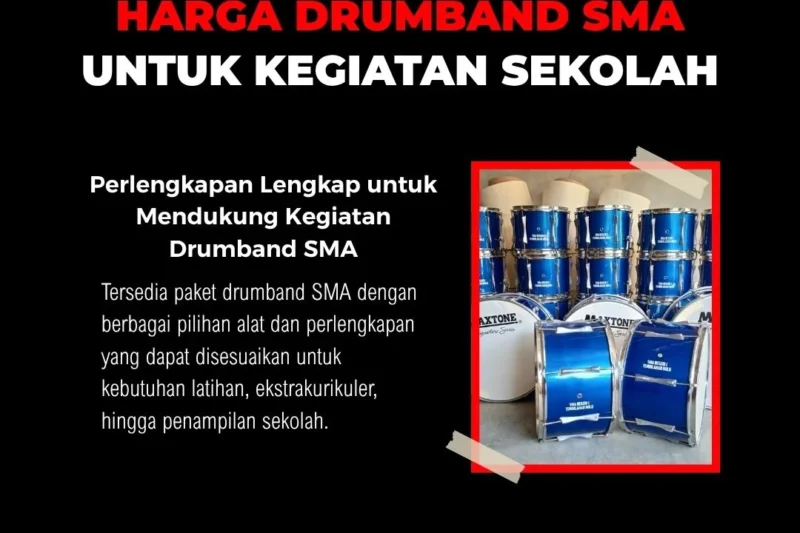 Harga Drumband SMA untuk Kegiatan Sekolah