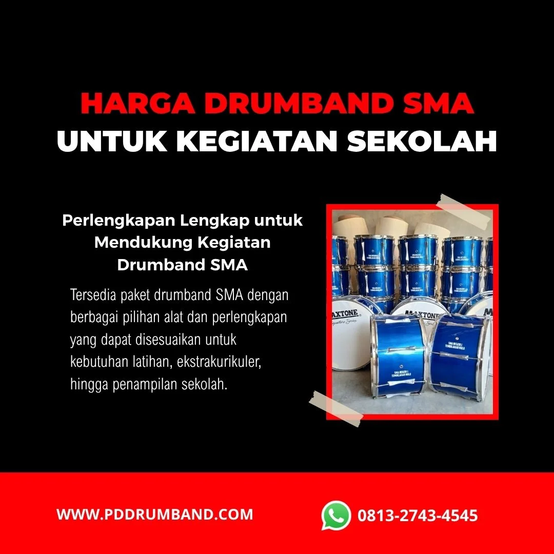 paket drumband SMA standar dan terbaik untuk sekolah