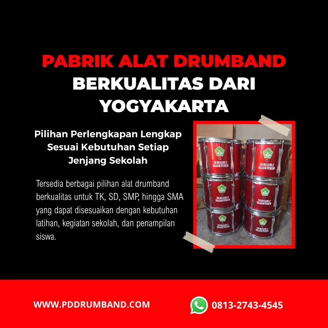 pemesanan dan pengiriman alat drumband dari Yogyakarta