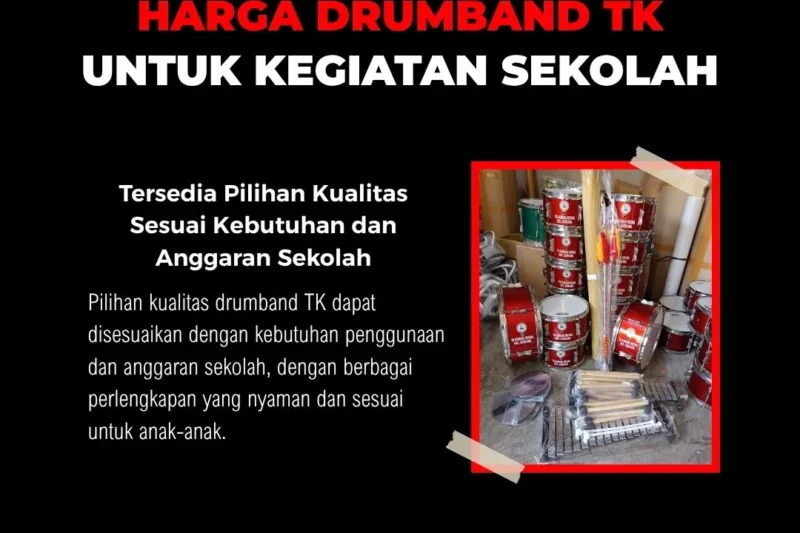 Harga Drumband TK untuk Kegiatan Sekolah