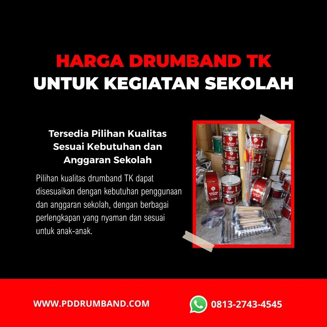 pilihan kualitas alat drumband TK standar dan terbaik