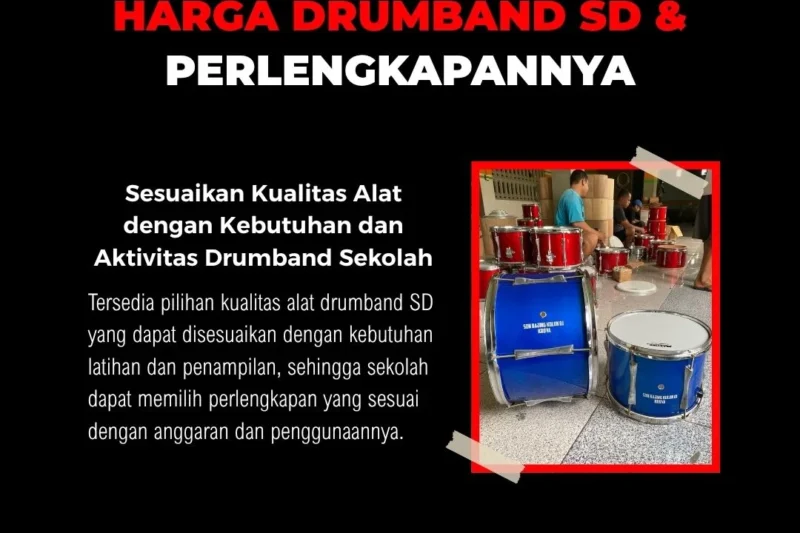Harga Drumband SD dan Perlengkapannya