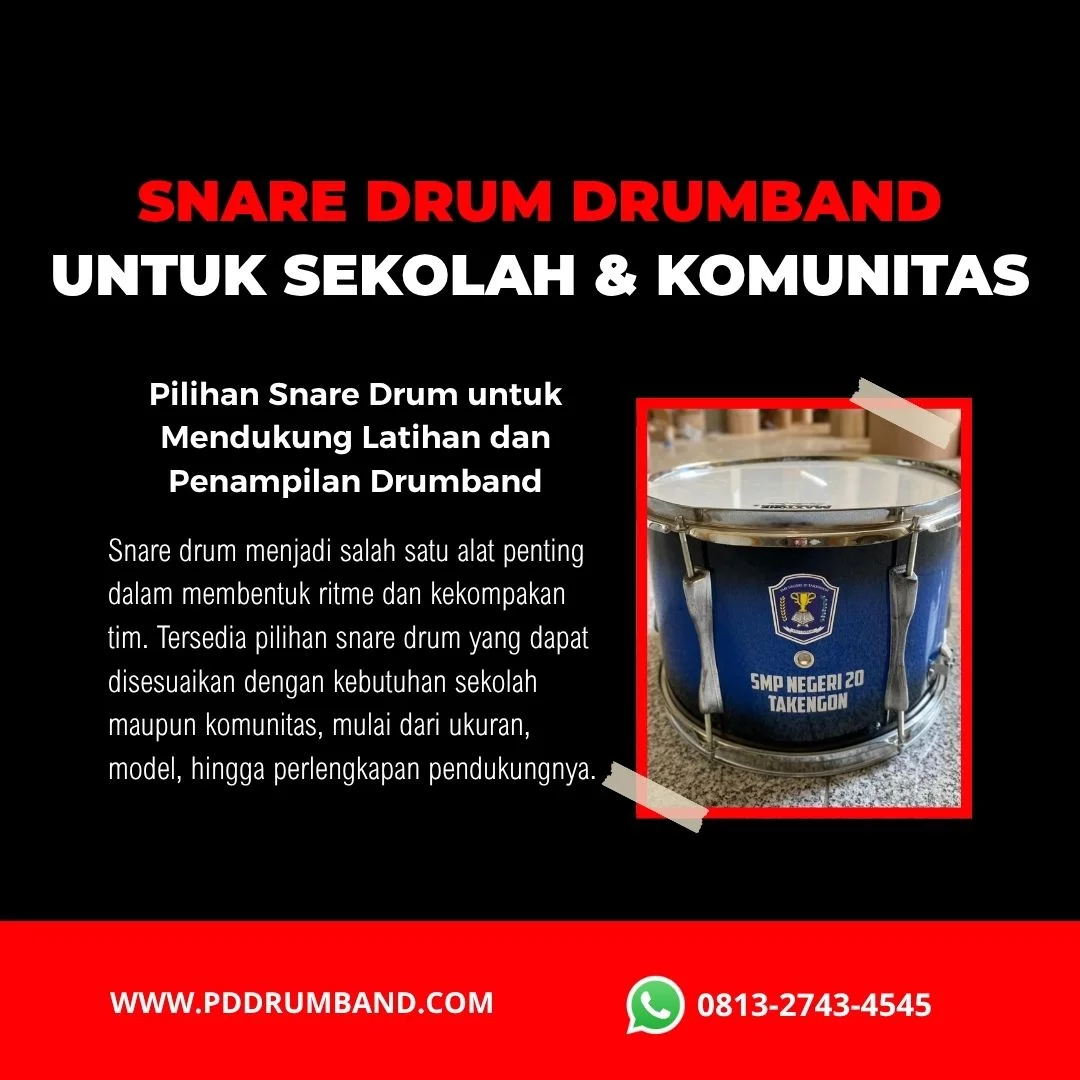 Jual snare drum drumband untuk kebutuhan sekolah