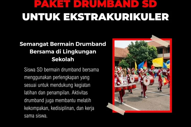 Paket Drumband SD untuk Kegiatan Ekstrakurikuler