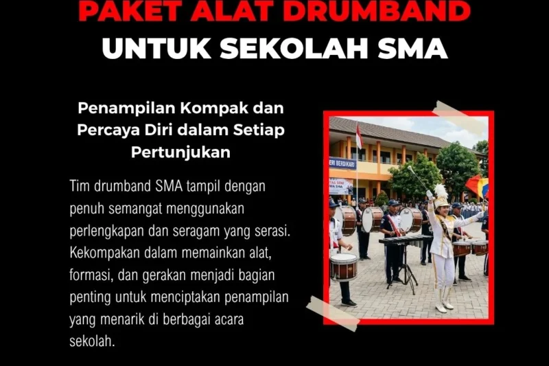Paket Drumband SMA untuk Sekolah